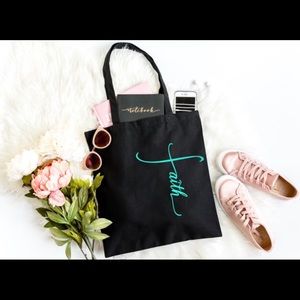 Faith Cross Tote Bag